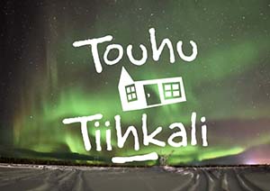 TouhuTiihkalin logo ja revontulet